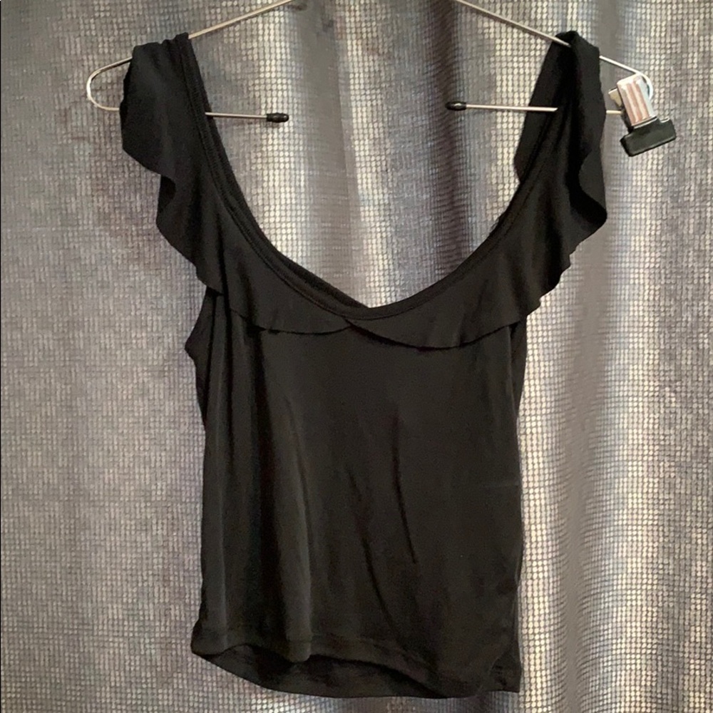 Black crop top